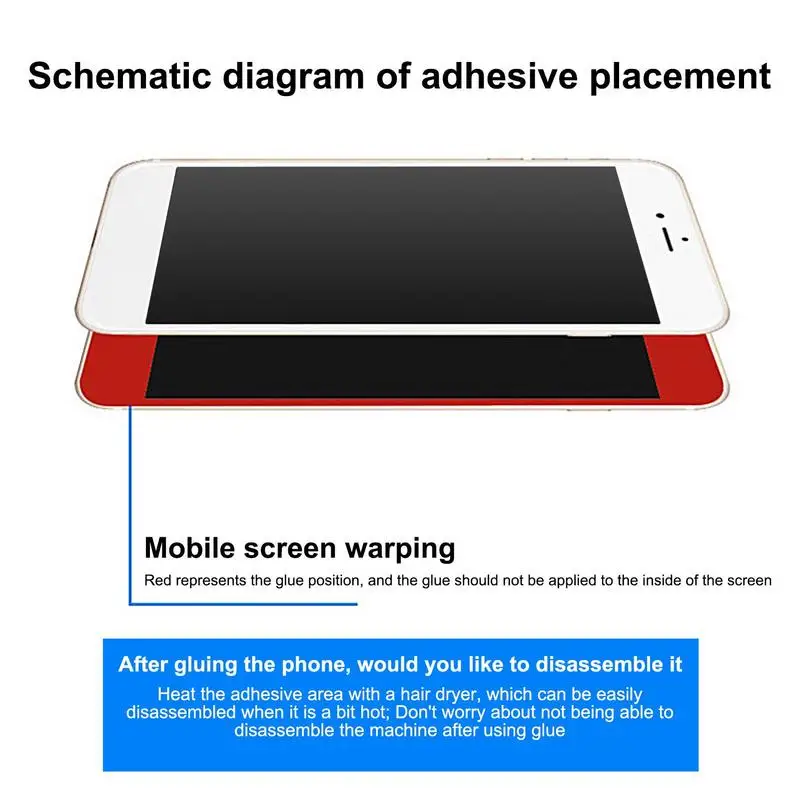 라인석 공예용 투명 접착제, 다기능 라인석 접착제 및 원단 접착제, 전화 화면용