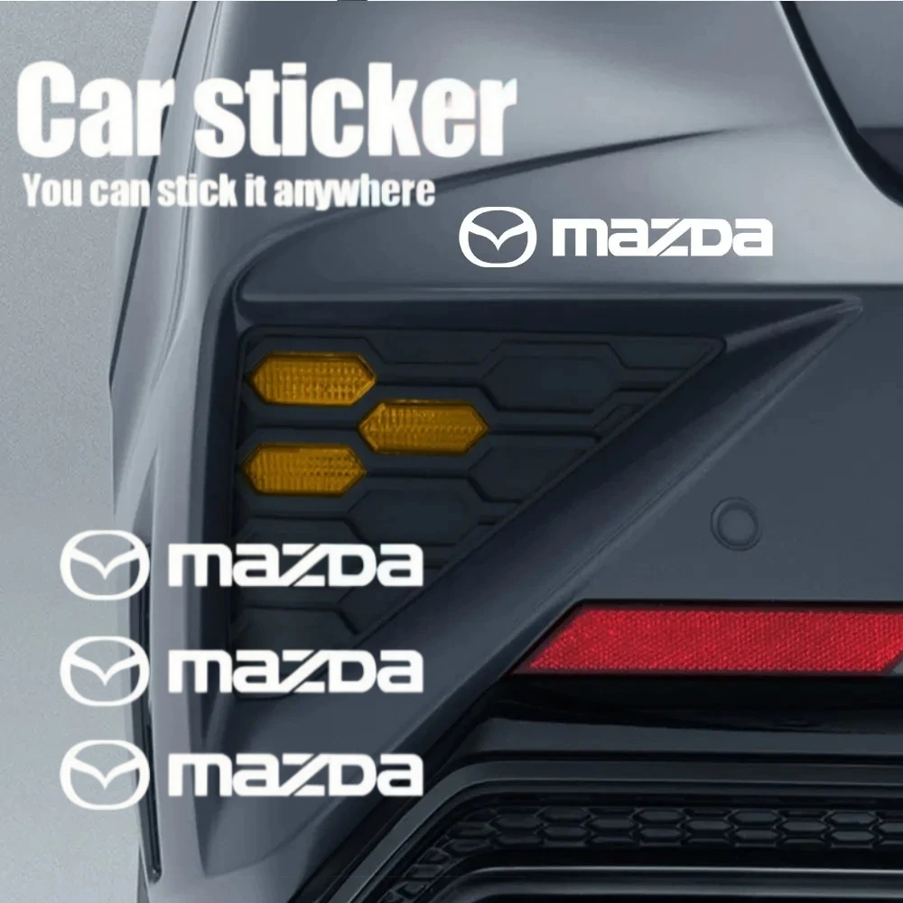 

4Pcs Car Door Vinyl Sticker Trunk Emblem Badge Decal Exterior Decor For Mazda 2 3 6 CX5 CX30 CX50 CX4 MX5 CX8 CX7 CX9 CX3 BT50