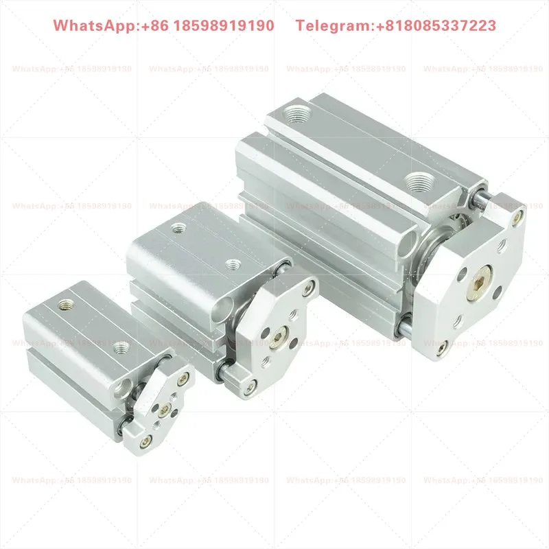 with guide rod TACQ12/16/20/25X10X15X20X30X40X50S Pneumatic thin three-axis three bar cylinder