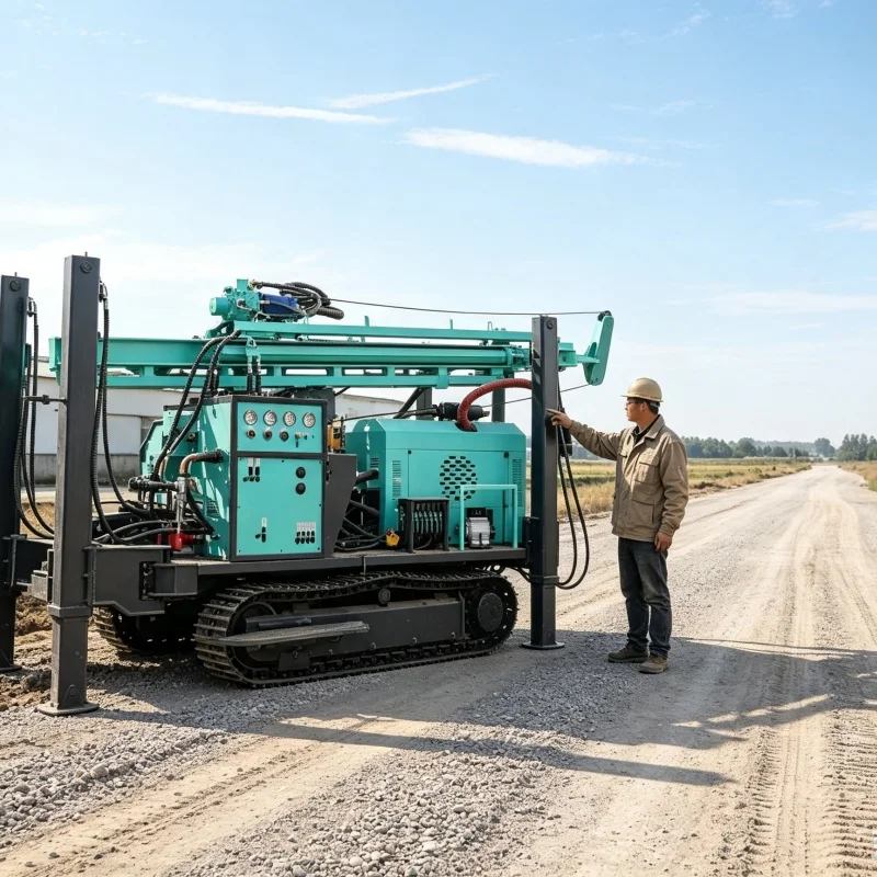 Customized CE Certified High-Quality Mini Drilling Rig, Popular Multi-Functional Farm Well Drilling Equipment