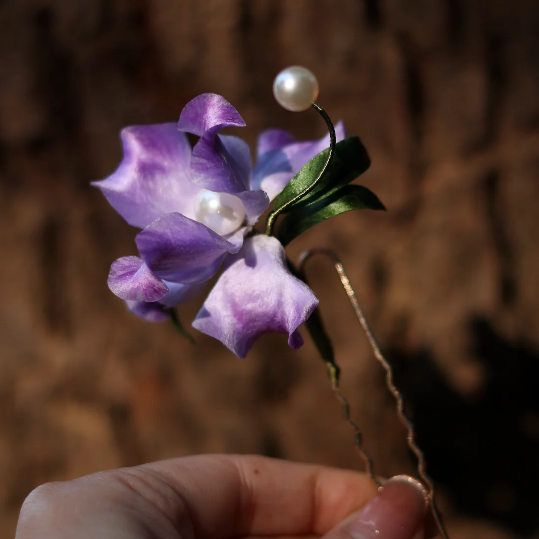 

Silk Handmade Han Chinese Clothing Hair Accessories Hairpin Brooch High-End Birthday Gift