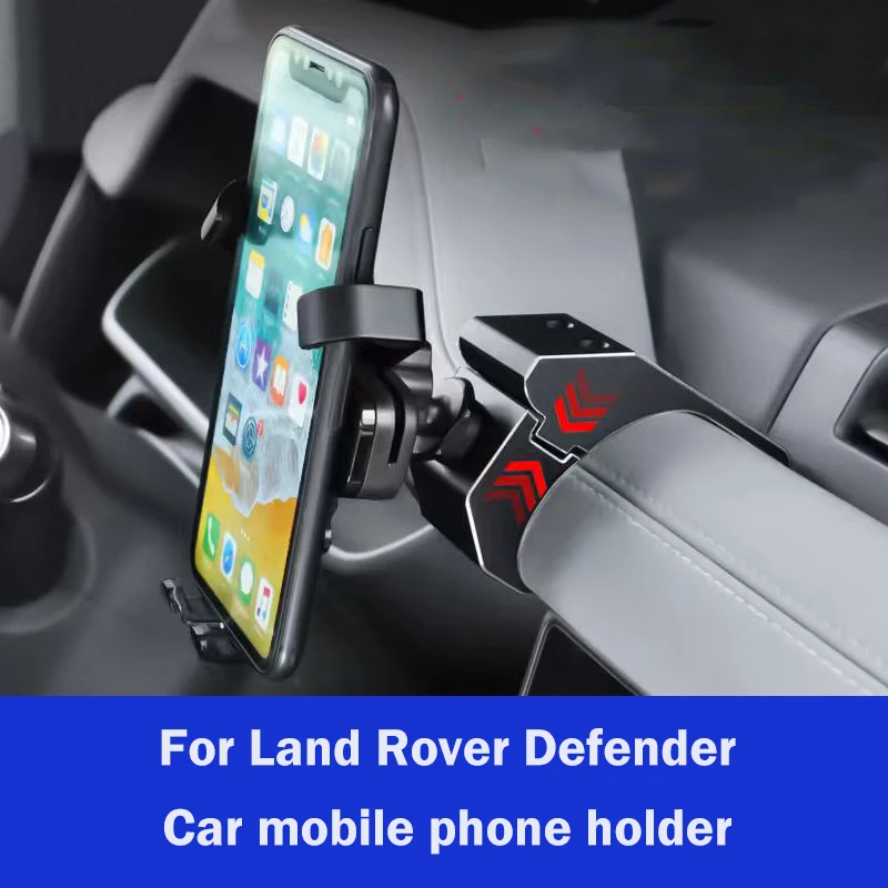

for Land Rover Defender 90 110 2020 2021 2022 2023 Dashboard Side Phone Holder Mount Aluminum Alloy Car Interior Accessories