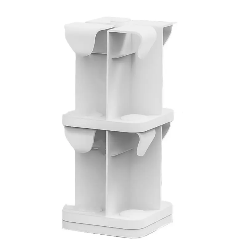 

ABMS-Refrigerator Organizer Mounted Water Dispenser Storage Rack Double-Tier Water Cup Holder Kitchen Countertop Space Saver B