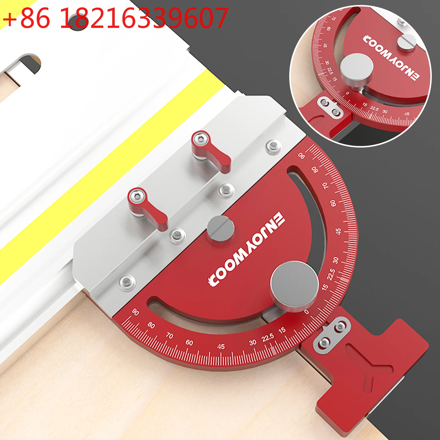 TAO  Multi-angle Adjustable Track Saw Guide for Makita Festool DeWalt Guide Rail Square Right Angle Guide Angle Stop