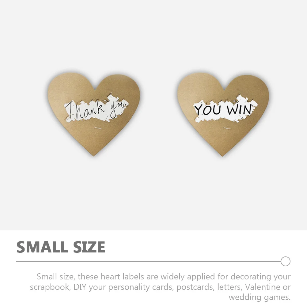 

2 Rolls DIY Scratch Off Stickers Rose Gold Heart Shape Label for Valentine Decoration Birthday Party Game Reward Reveal Fun