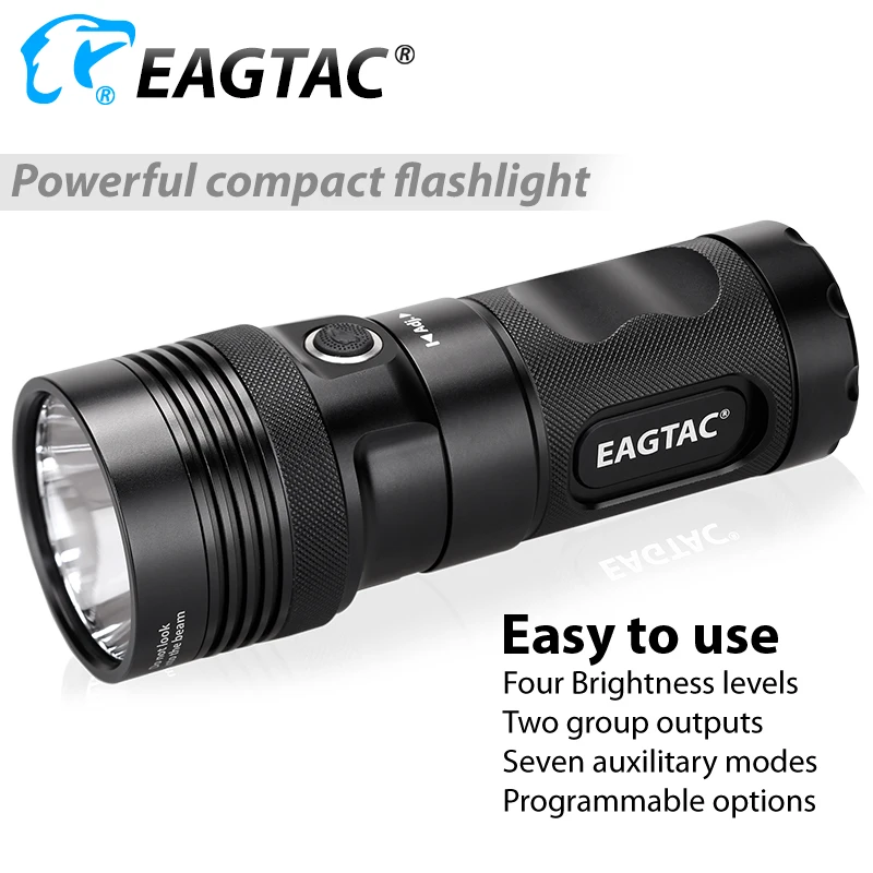 EAGTAC MX25L4 مصباح LED فائق السطوع مصباح يدوي كري XHP50 3640 لومن مجاني 4 قطعة 18650 بطارية 518 متر لمسافات طويلة للصيد