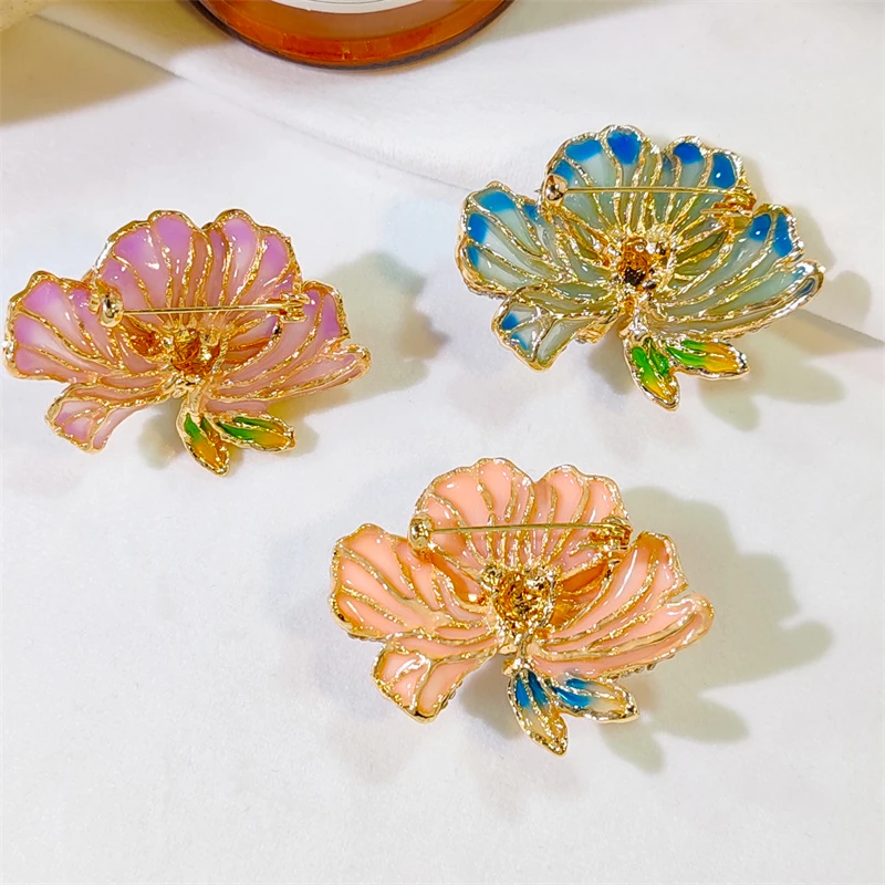 Жемчужная брошь с цветком пиона, высококачественная женская изысканная роскошная ретро-грудь, цветок, темперамент, брошь Cheongsam в китайском стиле