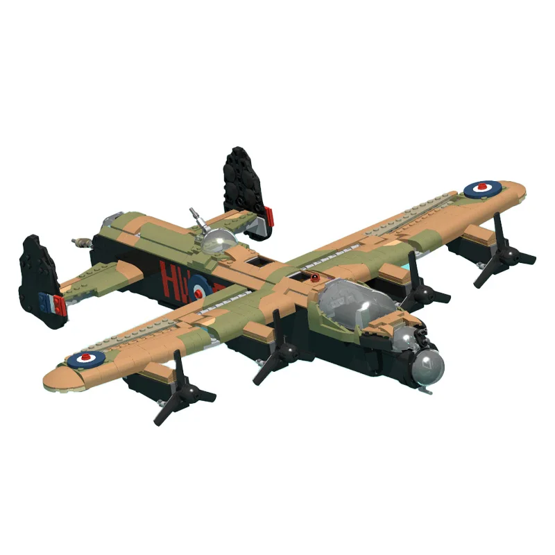 1222개 부품 창의적인 레트로 멋진 전투기 기술 블록 모델 교육용 DIY 조립 장난감 어린이 크리스마스 생일 선물