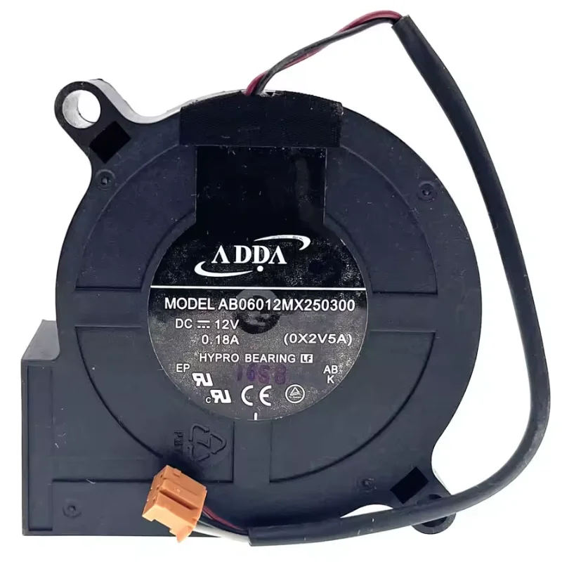 АДДА AB06012MX 250300   12 В 0,18 А 6 см 3-проводной охлаждающий вентилятор