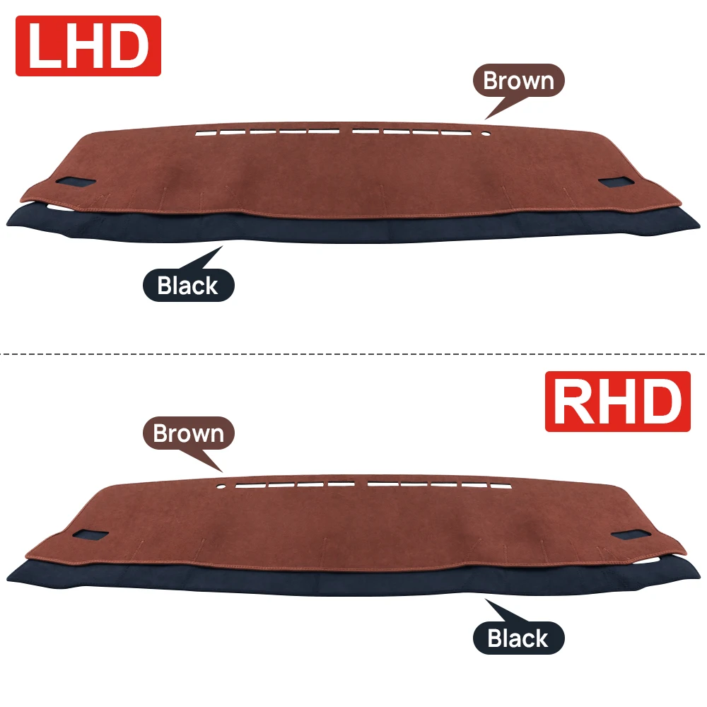 For Toyota Fortuner 2015 2016 2017 2018 2019 2020 2021 2022 2023 Car Dashboard Cover Instrument Panel Non-slip Pad Accessories 5