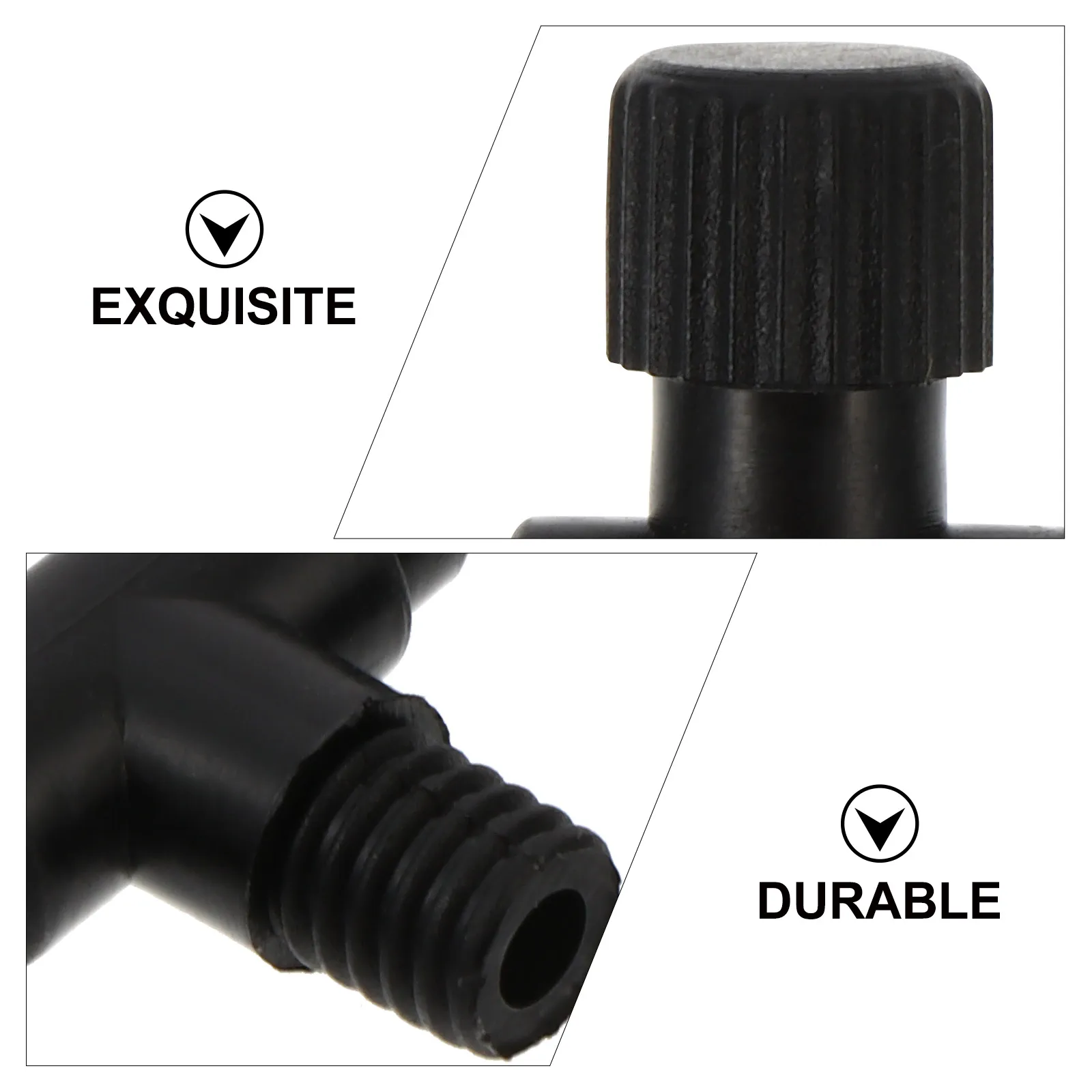 

30pcs Direct Air Valve Inline Tubing Connector Oxygen Aquarium Adjustment Adapter Black Airline Fish Tank Plastic Material Gas