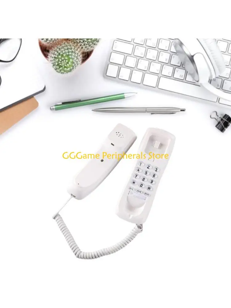 U55B HCD3588 Fixed Landline Wall Telephone Portable Mini Phone Wall Hanging-Telephone