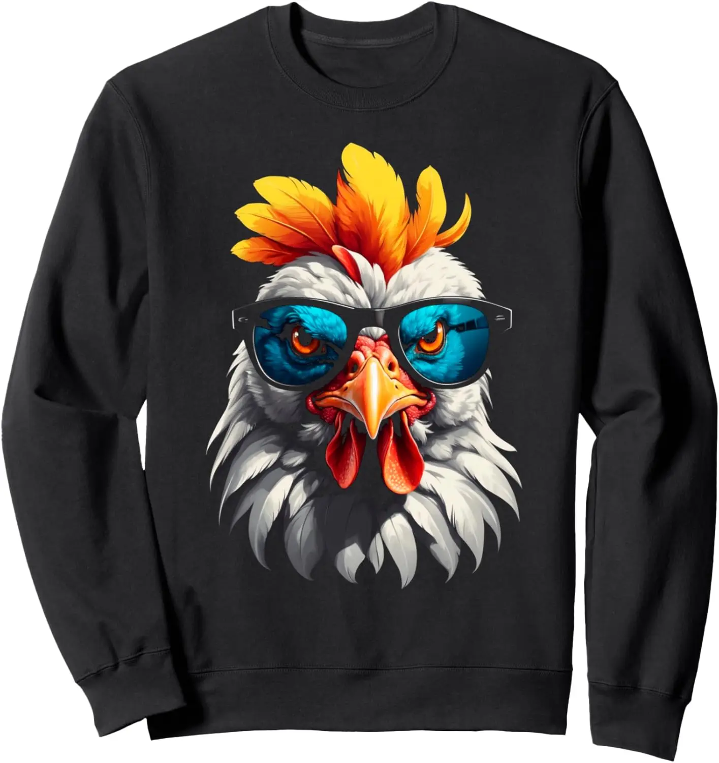 Cool Rooster Wearing Sunglasses - Chicken Sweatshirt