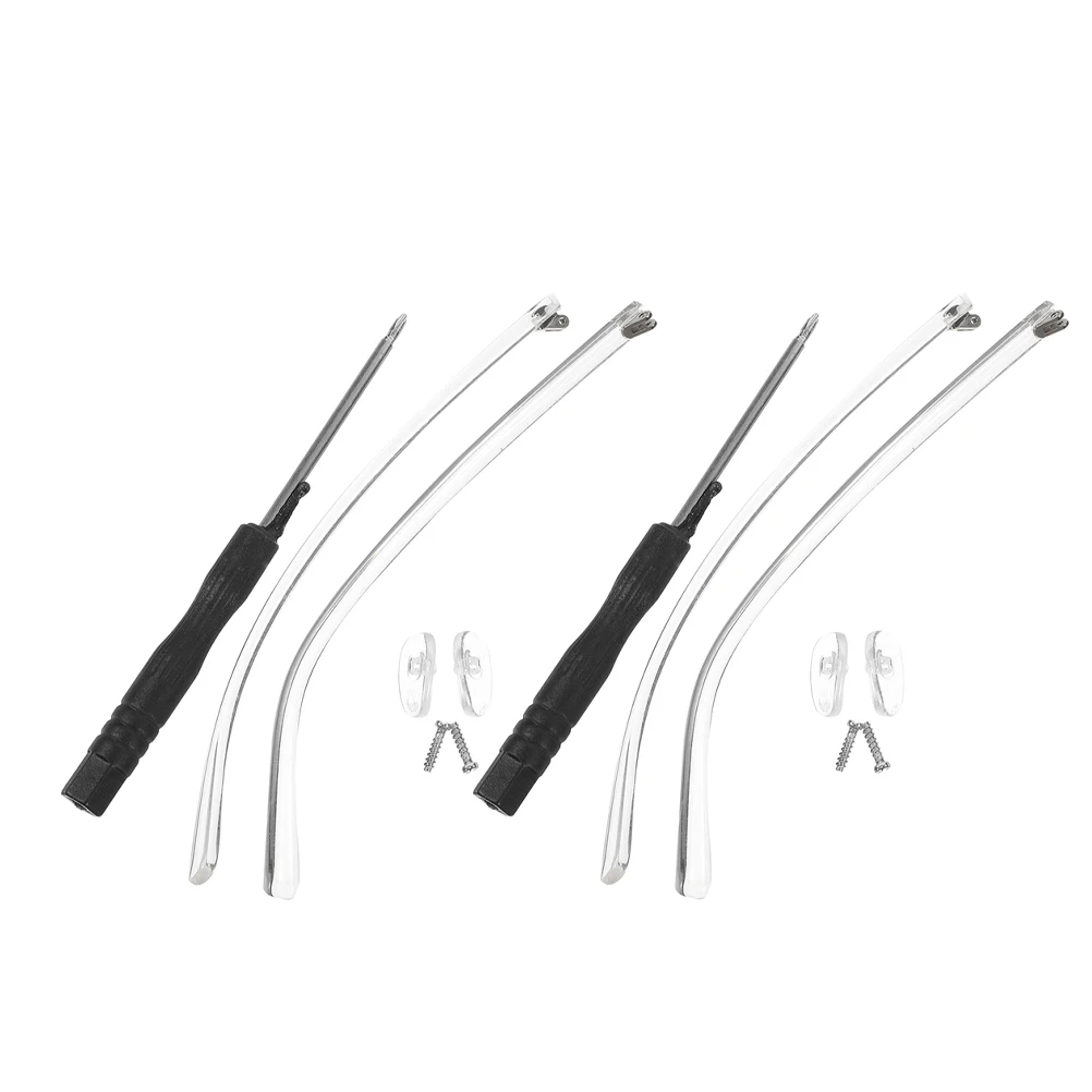 

2 Pairs Glasses Accessories Universal Fit Replacement Arms Retro Style Anti Slip Nose Pads Comfortable Temple Cushions Eyeglass