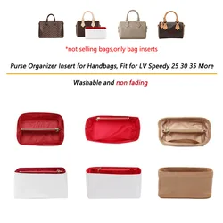 Dupontpaper Ultra-Light Purse Organizer Insert for LV Speedy20,25,30,35 Handbags & Tote,Bag Shapers Organizer with YKK Zipper