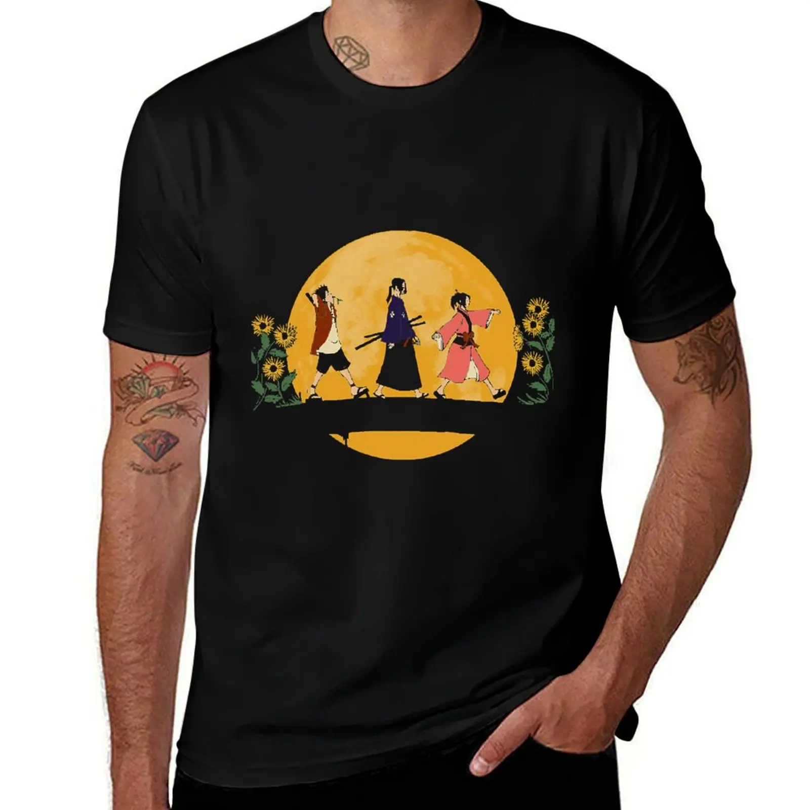 

Himawari no yoru T-Shirt clothes T-shirts man vintage anime shirt mens fashion