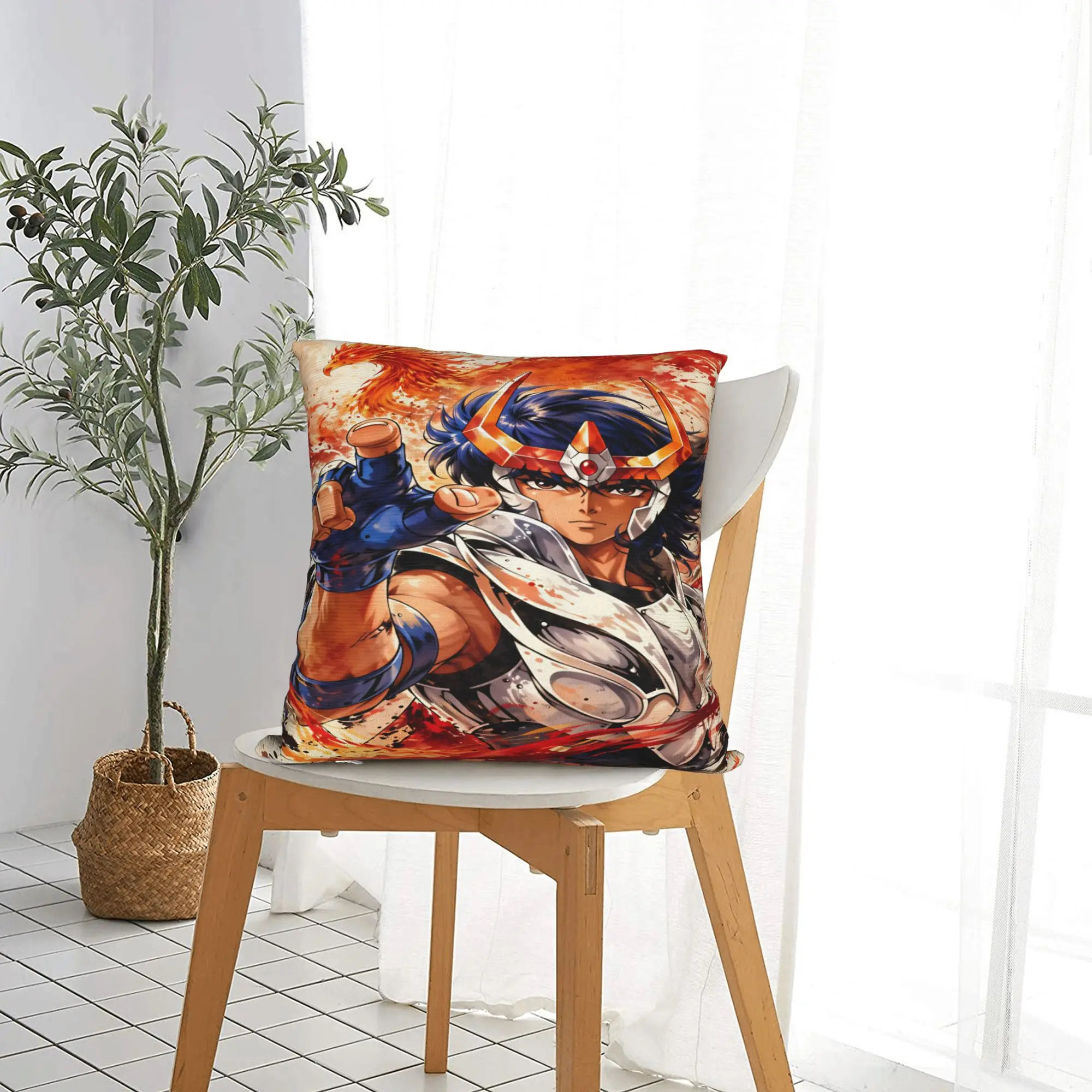 Saint Seiya Knights Z-Zodiac  Pillow Case  Comfy Pillow Cover Funny Cushion Cover For Living Room Bed Chair