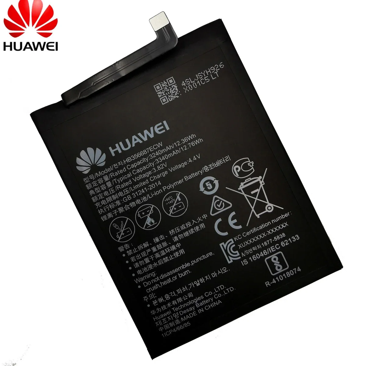 Hua Wei Battery HB356687ECW For Huawei Nova 2 plus Nova 2i 2S 3i 4e G10  Mate 10 Lite SE Honor 7X 9i  P30 Lite Batteries