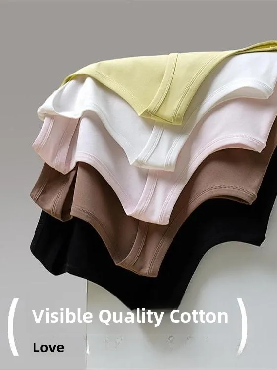 plus Size Cotton Vest Women's Belly Cover Slimming Underwear Auxiliary Breast Reduction White Base Thin Model Simple Style