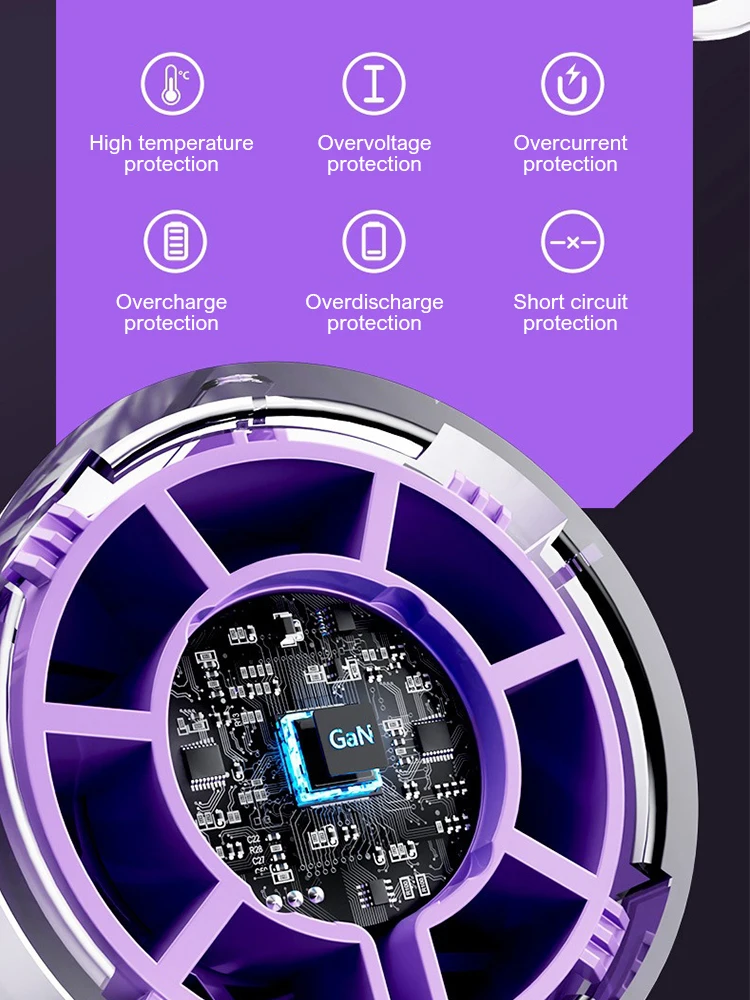 Mini Turbo Handheld Fan Portable 100 Speeds Adjustable 3600mAh USB Rechargeable Battery LED Display for Travel Outdoor Camping