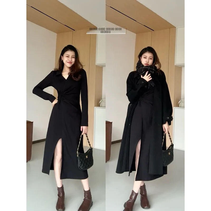 

Новая зимняя юбка Zhang a Xing: модная, приталенная, с V-образным вырезом, универсальная, с высокой талией, из хлопка, длинная, для повседневной носки.