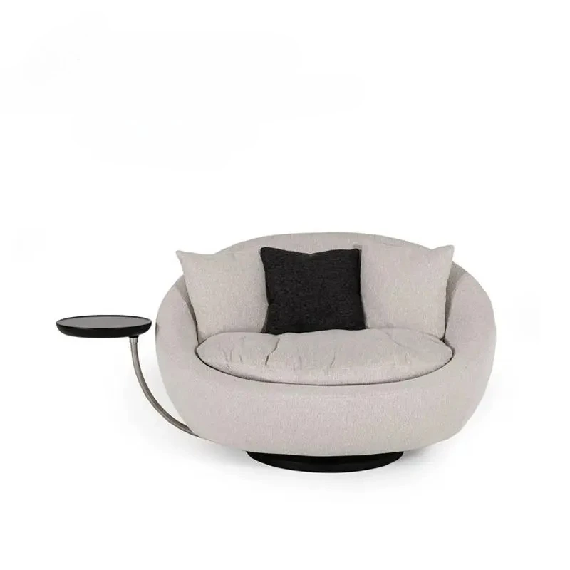 Modern Living Room Fabric Designer Rotating Leisure Chair Armchair Bedroom Game Chair Lazy Sofa Accent Chair