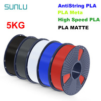 SUNLU 5KG APLA/PLA Meta/High Speed PLA/PLA MATTE Filamnet 1.75mm 5Roll 1KG Neatly Wound 3D Printer Filament for 3D Printer