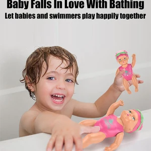 Mini Schwimmpuppe für Kinder, Babybadespielzeug in Kette, automatische Schwimmpuppe, Badespielzeug, 1PC 6 Hauptabsatzpuppenroboter - №6