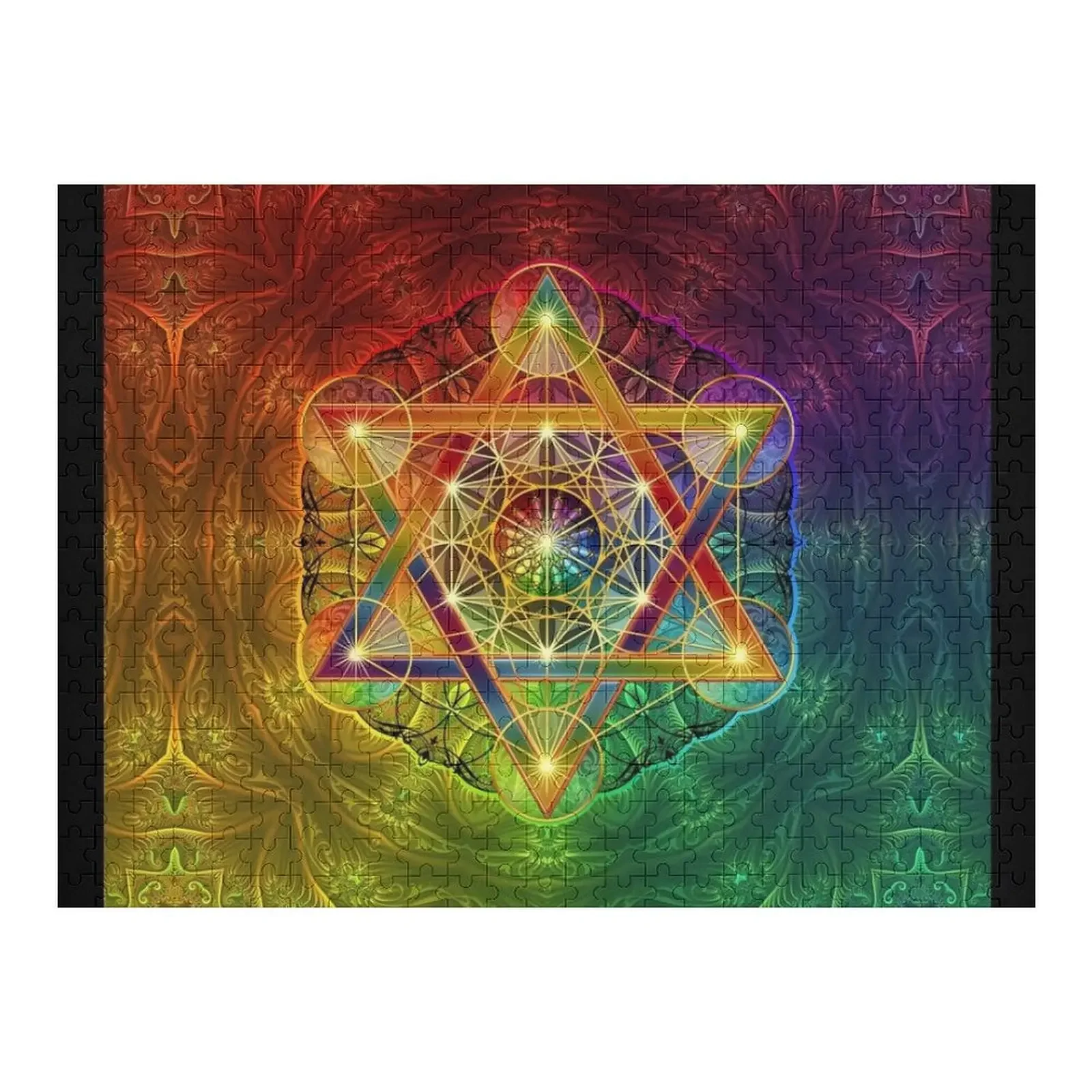 

Кубик Metatron с Merkabah и цветок жизни, пазл-головоломка с персонализированными животными