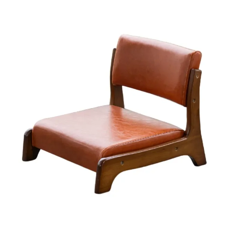 

%a Damedai Japanese Floor Chair Wood Tatami Zaisu Legless Chair Back Support Great