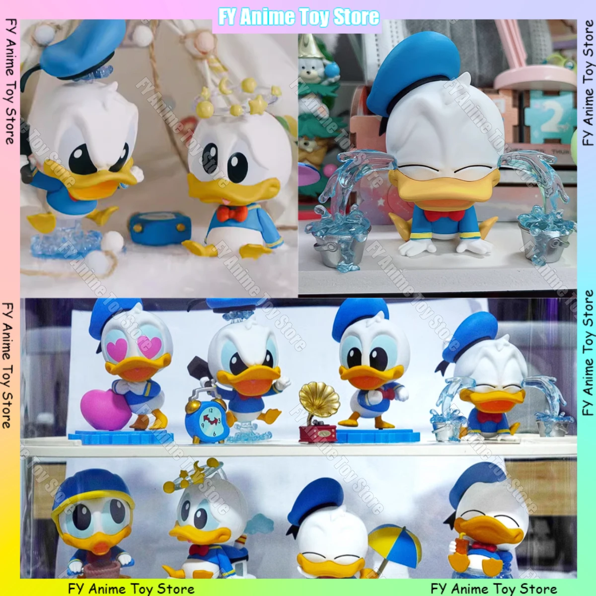 Caja misteriosa de la serie Tour de primavera del 90 ° aniversario del Pato Donald de Disney, Mini figuras bonitas, caja ciega, juguete de colección de regalo de cumpleaños para niños