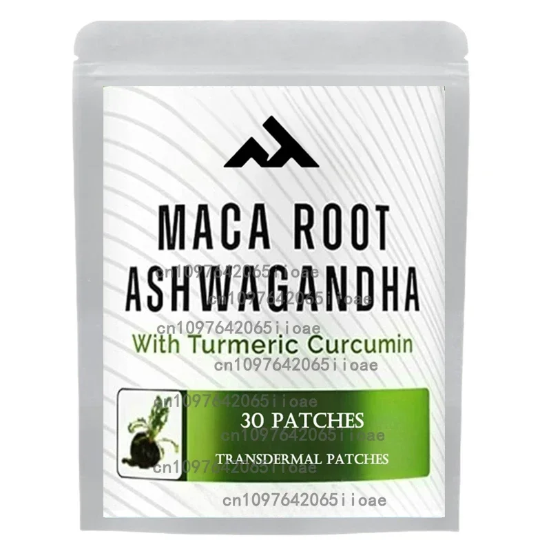 

30 Patches Maca Root Transdermal Patches with Ashwagandha Root, Panax Ginseng Support Energy Performance