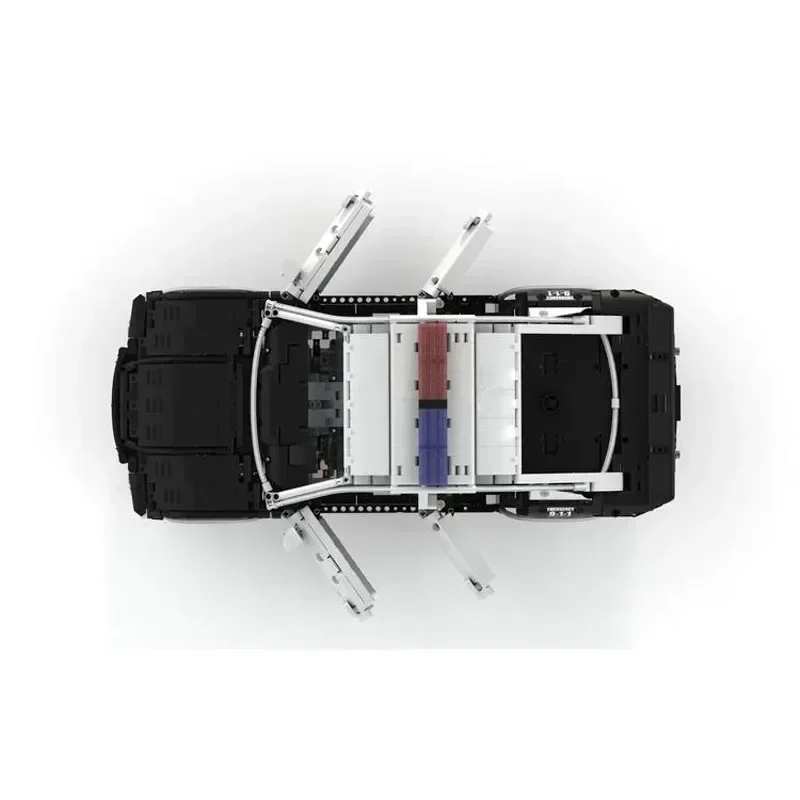 MOC-27336 cidade tráfego polícia carro montagem emenda bloco de construção modelo • 2855 peças blocos de construção crianças brinquedo aniversário presente