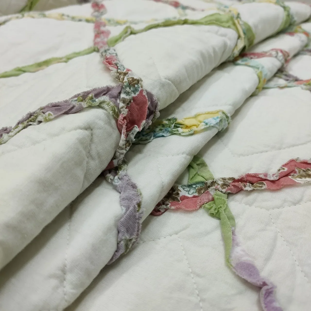CHAUSUB 100% Cotton Quilted Bedspread Set 3pcs, Summer Lightweight Quilt, Pre-Washed Soft Breathable Cooling Bedding Home Decor