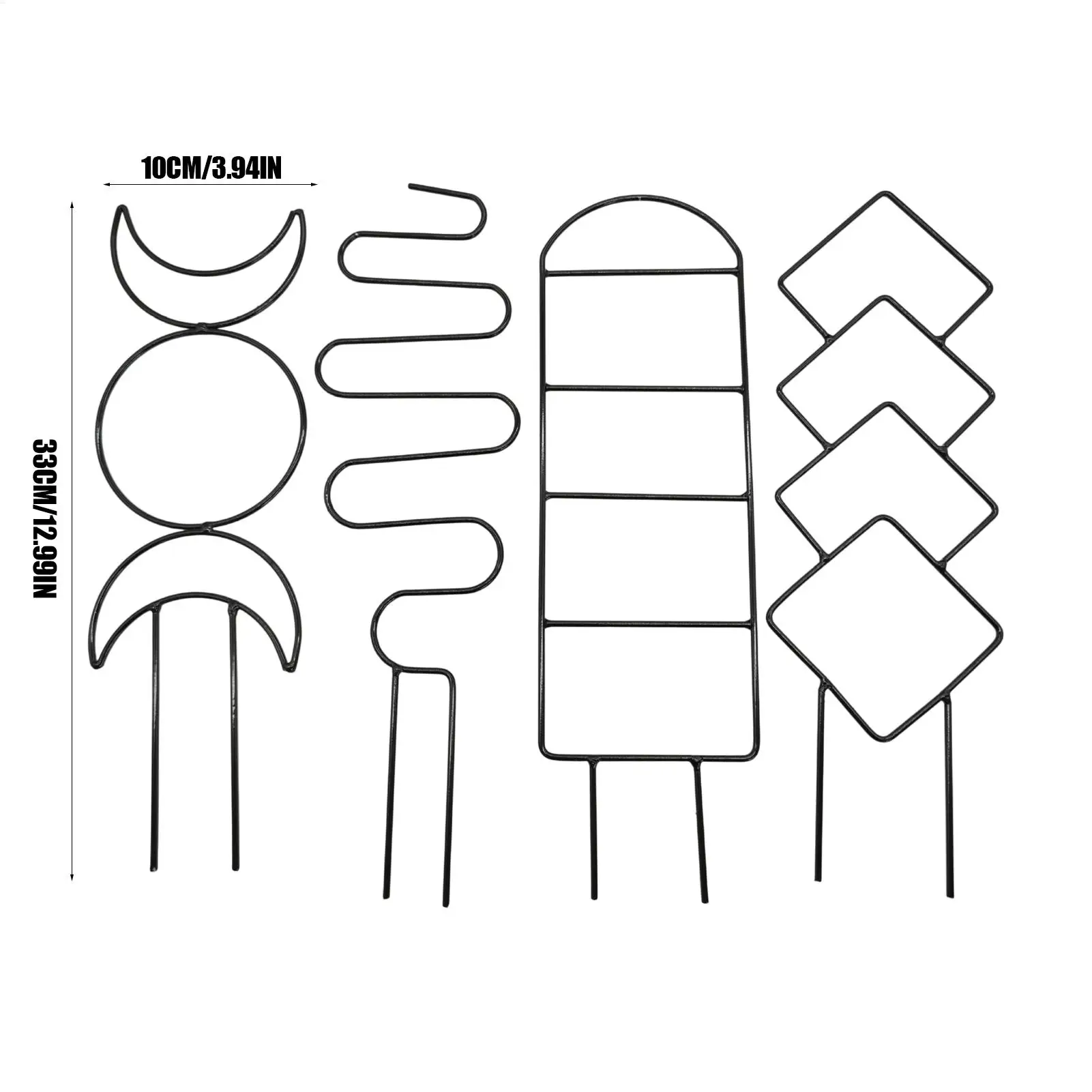 Treliça para plantas de escalada, treliça de metal interna, suporta plantas em vasos, plantas de casa de metal, cultivo de estruturas de obelisco para