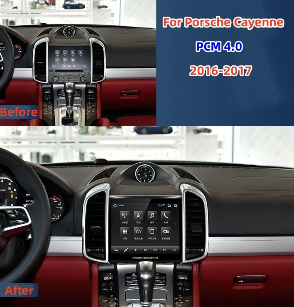 Qualcomm Android 12 Wireless Carplay per Porsche Cayenne 2010-2017 autoradio navigazione GPS Stereo lettore multimediale unità principale