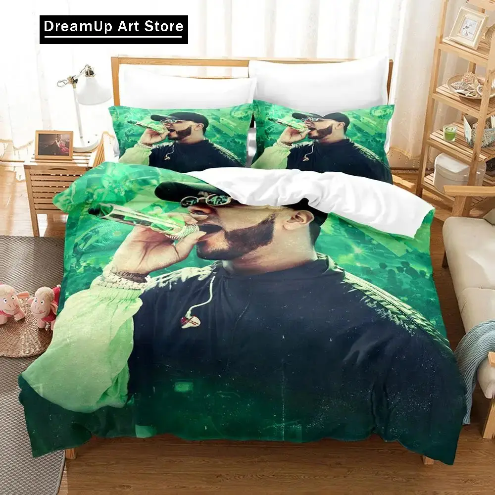 3D Print Anuel Aa Real Hasta La Bedding Set Boys Girls Twin Queen Size Duvet Cover Pillowcase Bed Kids Adult Fashion Home