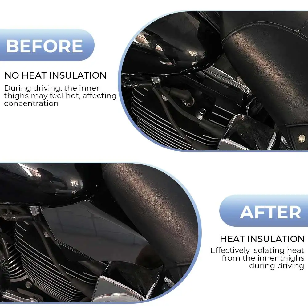 Motorcycle Accessories Engine Heat Air Deflector Shields Cover Panel For Harley Softail Fat Boy Slim Heritage Springer 2000-2017 6