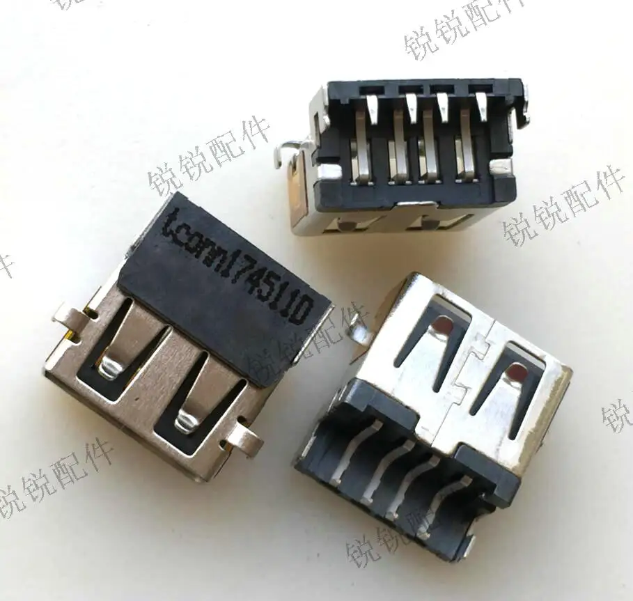 Conector de enchufe USB 2,0 hembra, panel sumergido de cuerpo corto, 4P, h7.22 mm, ch2.92 mm, envío gratis