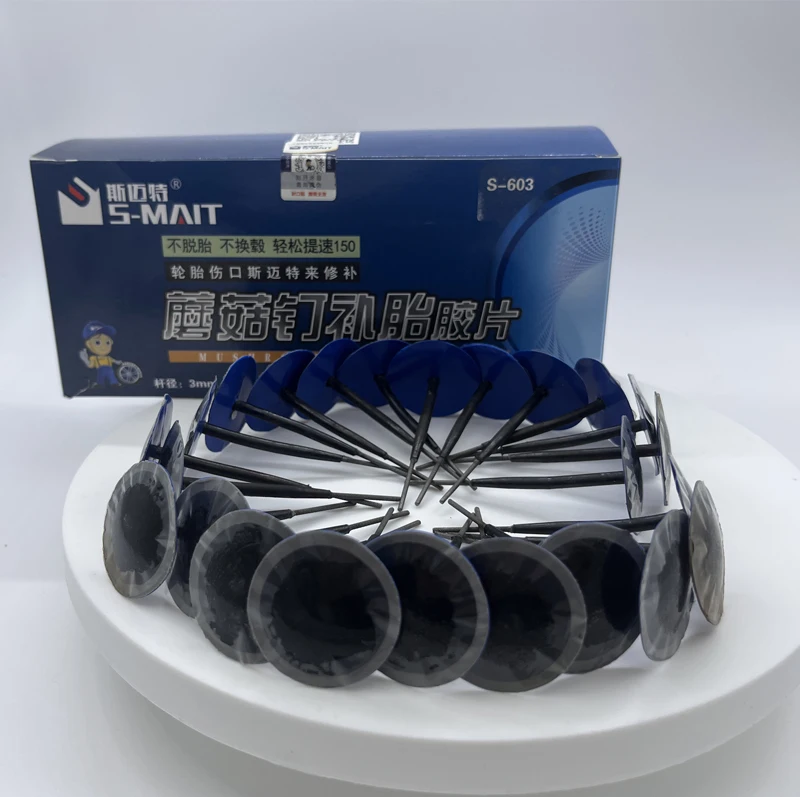 24 stücke 3,6mm Plug Patch Gummi Auto Motorrad Universal Tubeless Reifen Pannen Reparatur Pilz Plug Patch Gummi Reifen Reparatur – Detail 6