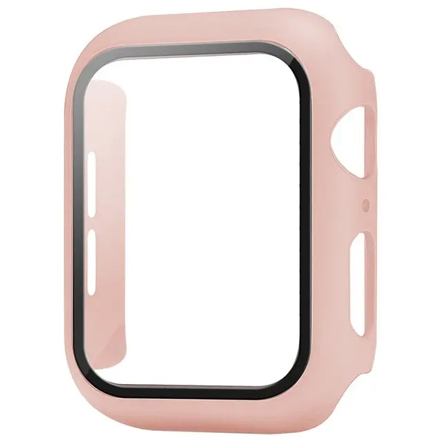 Glass+Cover For Apple Watch case 8 7 6 SE 5 9 iWatch Accessorie Screen Protector Apple watch serie 44mm 45mm 41mm 40mm 42mm 38mm - Image 23