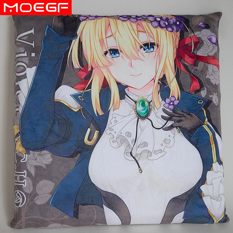 Violet Evergarden, Anime Seat Cushion, Memory Foam Saddle, 40x40cm