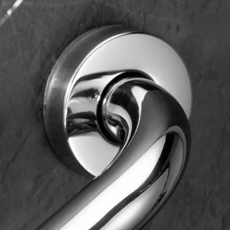 1PC Stainless Steel Grab Bar for Bathtubs And Showers Silicone Anti-Slip Bathroom Safety Handle for Elderly And Seniors