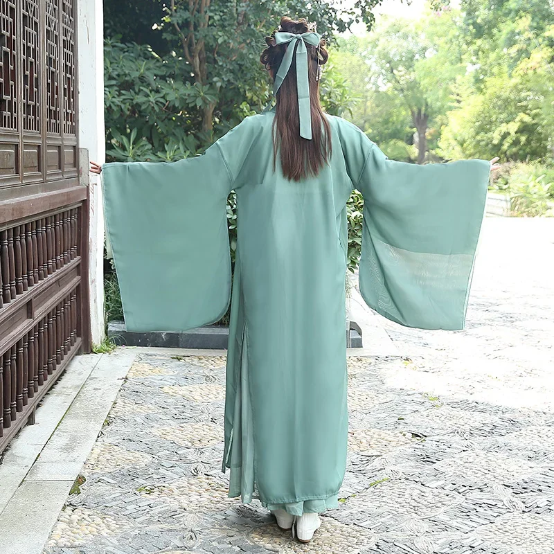 Chinese Novel Anime The Scum Villain’s Self Shen Qingqiu Cosplay Unisex Hanfu Dress Women Costume Wig Chinese Fan Wig Shoes PA35