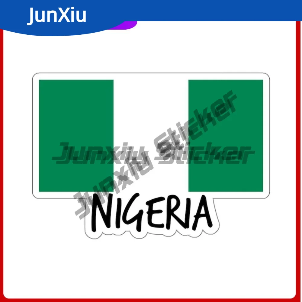 

Nigeria Flag Travel Car Stickers Gift Cover Scratches Decoration Accessory Suv Motorcycle Bumper Laptop Speedboat Rear Windshiel