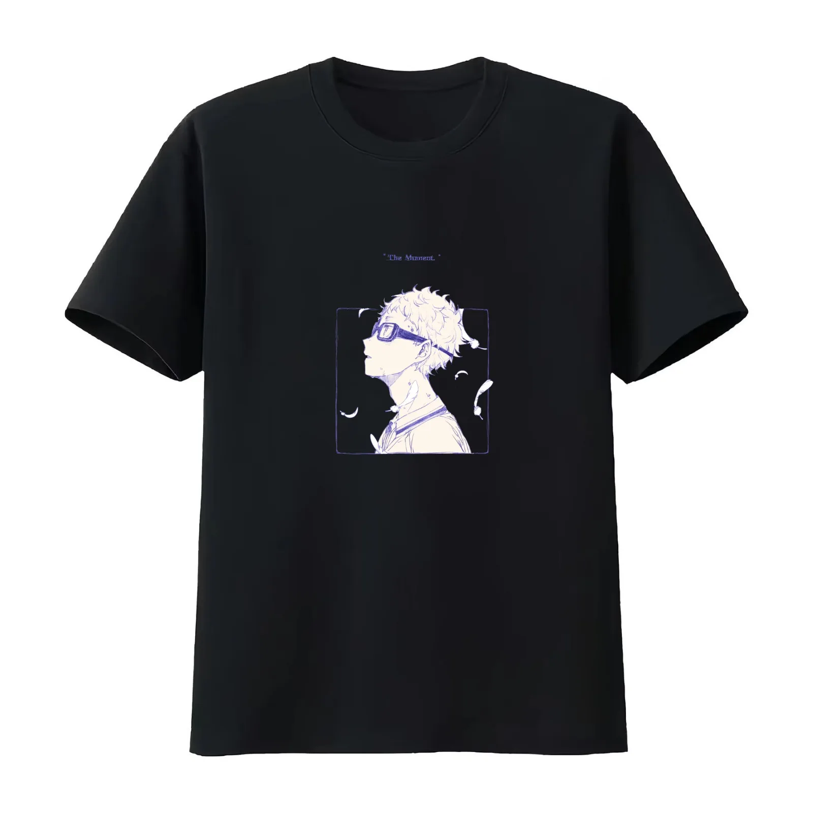 Tsukishima Kei - The Moment ver.B T-Shirt Summer Casual Cotton Tee Oversized Streetwear Tops Vintage Graphic Print