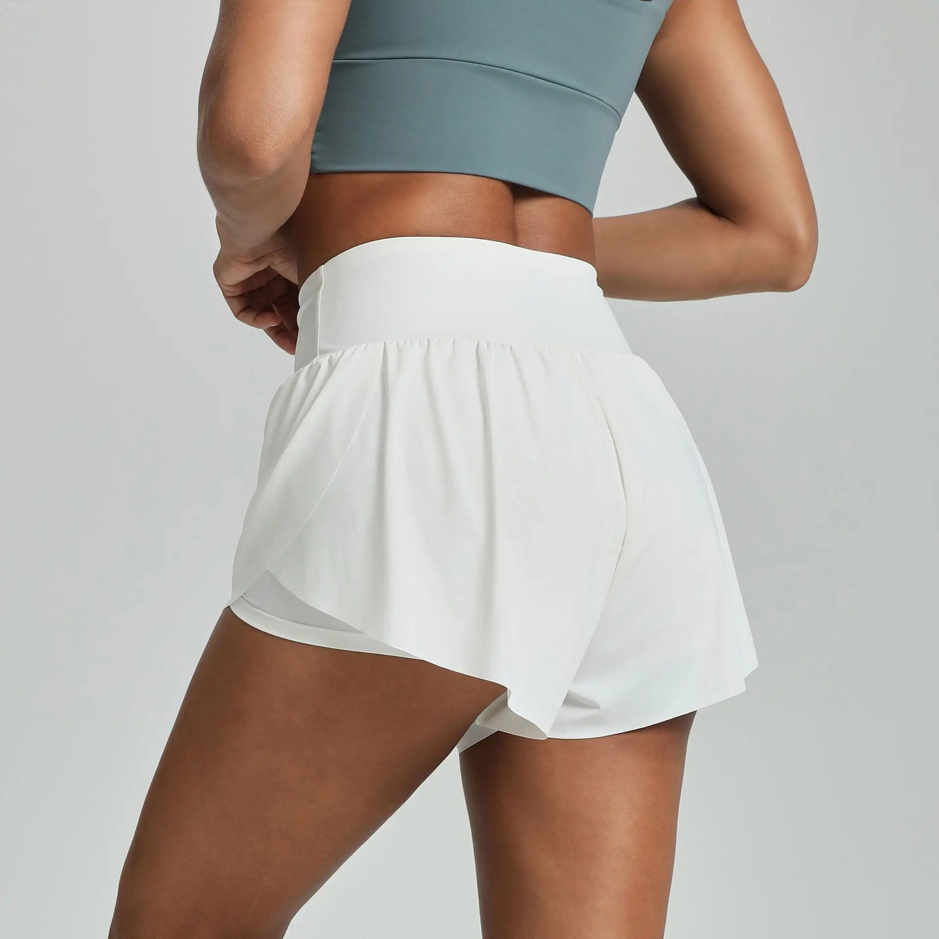 Zeyla المرأة بارد سريعة الجافة تشغيل السراويل الصيف رقيقة الطبقات المضادة للانظر من خلال اليوغا السراويل الرياضية تجريب رياضي رياضة السراويل