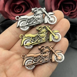 2pcs Charms Motorcycle Scooter Autocycle 49x23mm Tibetan Bronze Silver Color Pendants Antique Jewelry Making DIY Handmade Craft