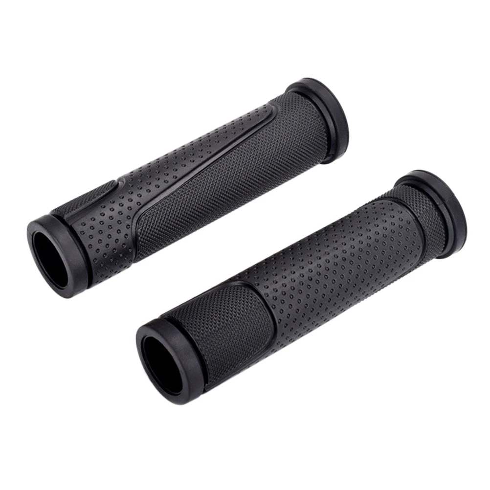 

Rubber Handlebar Grip Anti- Texture Flexible Control Minimize Shocks Extra Comfort Easy Installation Fits 22.2mm Bar