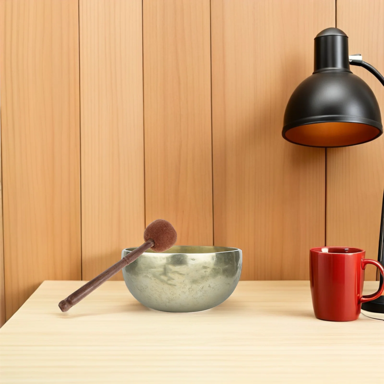 

Tibetan Singing Bowl Mallet Handmade Wooden Stick for Deep Relaxation Sound Healing Chakra Balancing 8 Inch Size